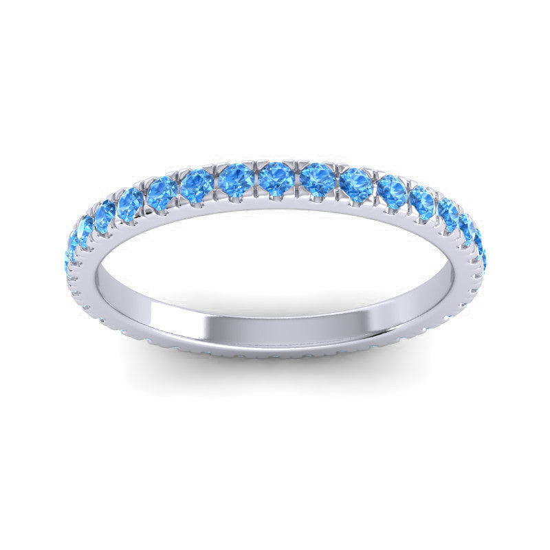 Swiss Blue Topaz Band