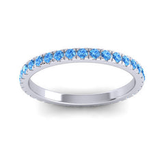 Swiss Blue Topaz Band