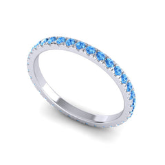 Swiss Blue Topaz Band