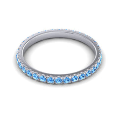 Swiss Blue Topaz Band