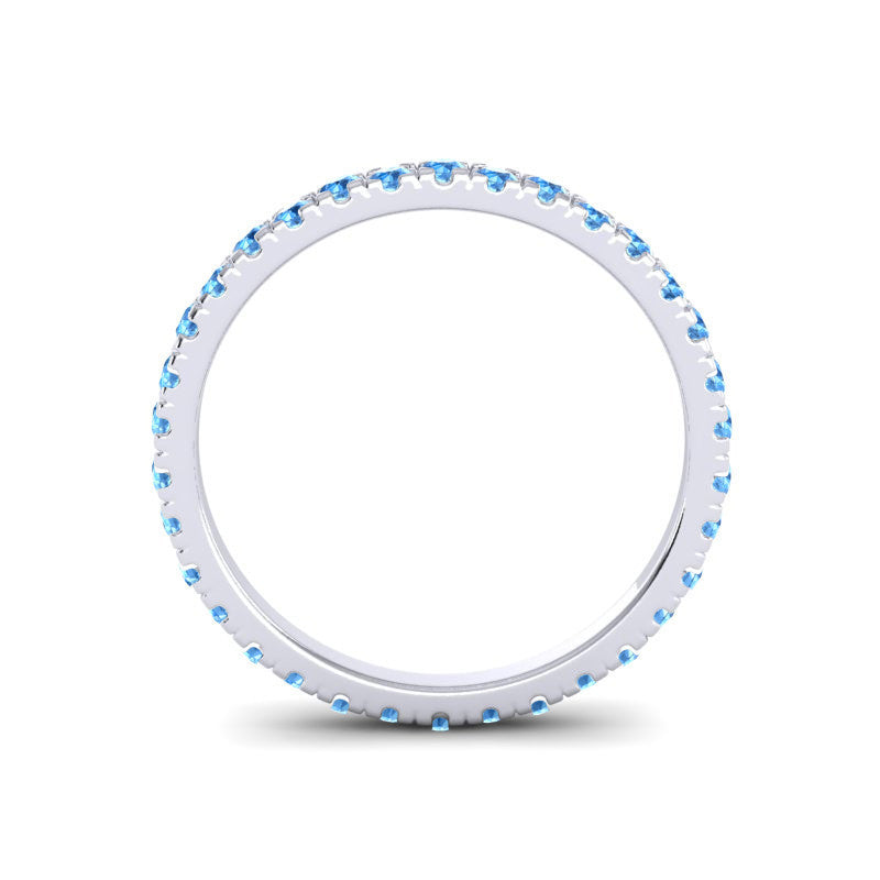 Swiss Blue Topaz Band