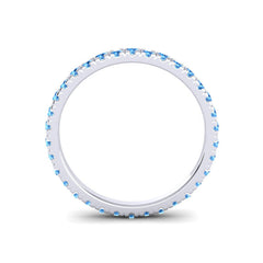 Swiss Blue Topaz Band
