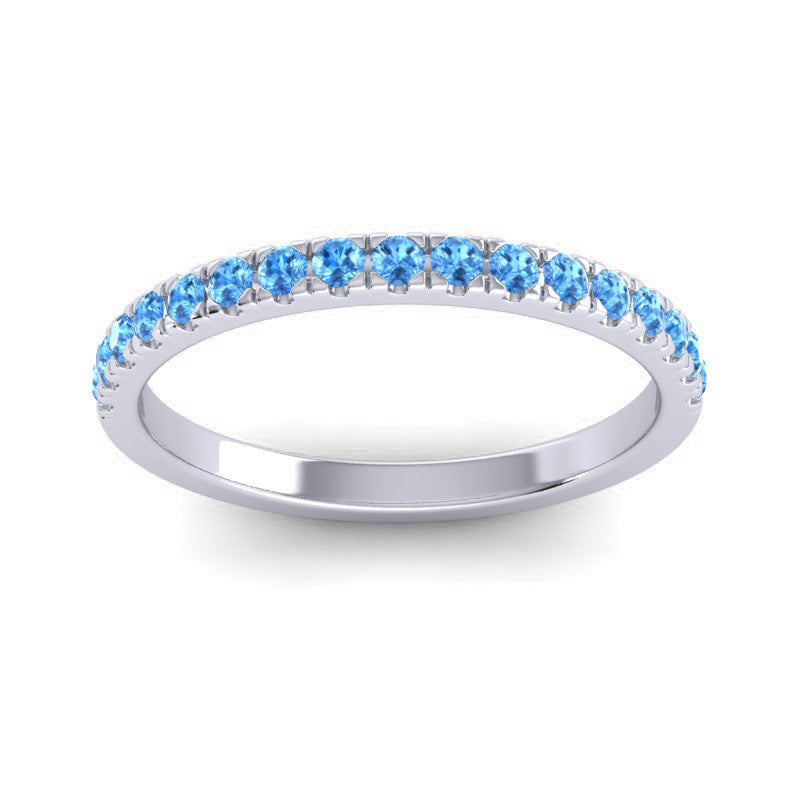 Swiss Blue Topaz Band