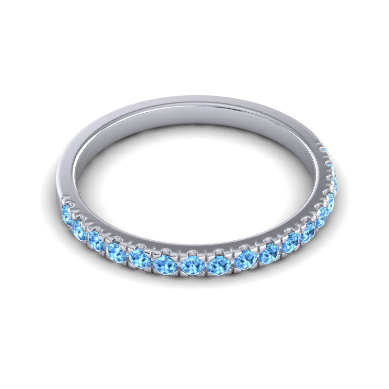 Swiss Blue Topaz Band