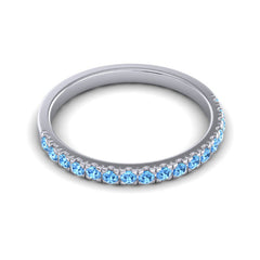 Swiss Blue Topaz Band