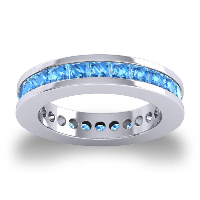 Swiss Blue Topaz Band