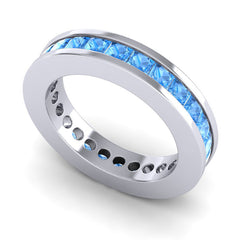 Swiss Blue Topaz Band