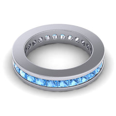 Swiss Blue Topaz Band