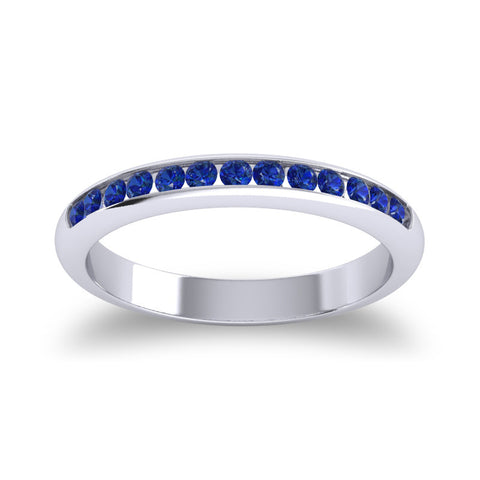 Sapphire Streamlined Band