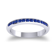 Sapphire Streamlined Band