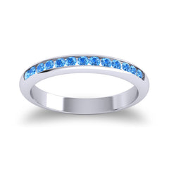 Swiss Blue Topaz Band