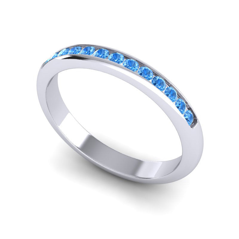 Swiss Blue Topaz Band