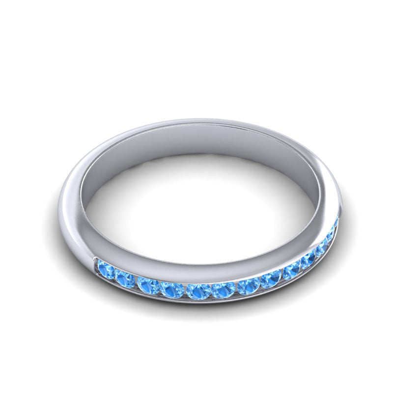 Swiss Blue Topaz Band