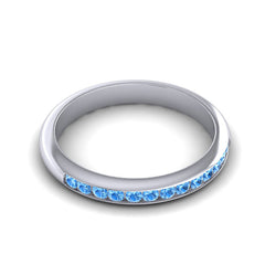 Swiss Blue Topaz Band