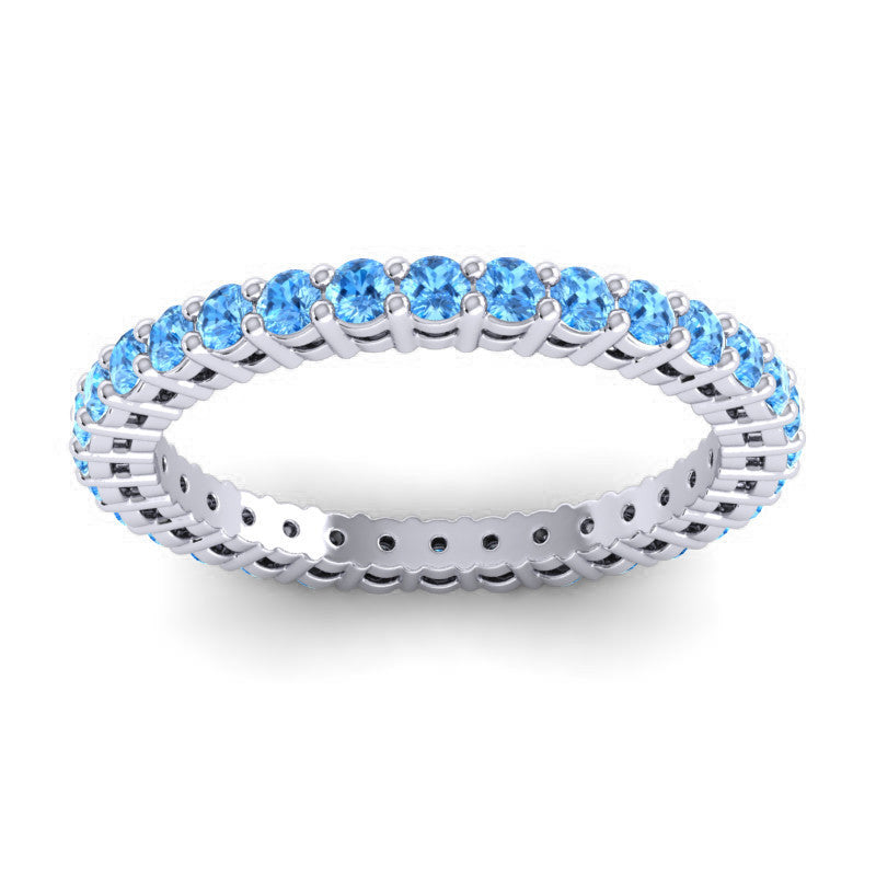 Swiss Blue Topaz Band