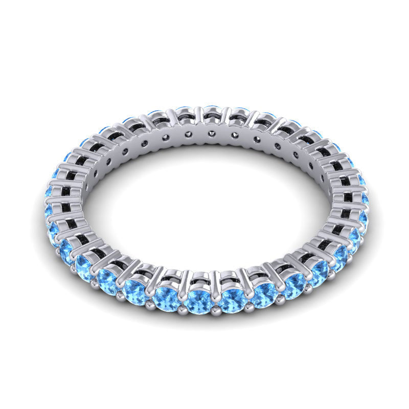 Swiss Blue Topaz Band