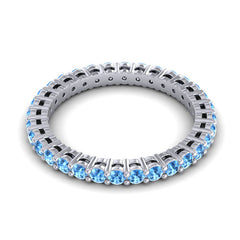 Swiss Blue Topaz Band