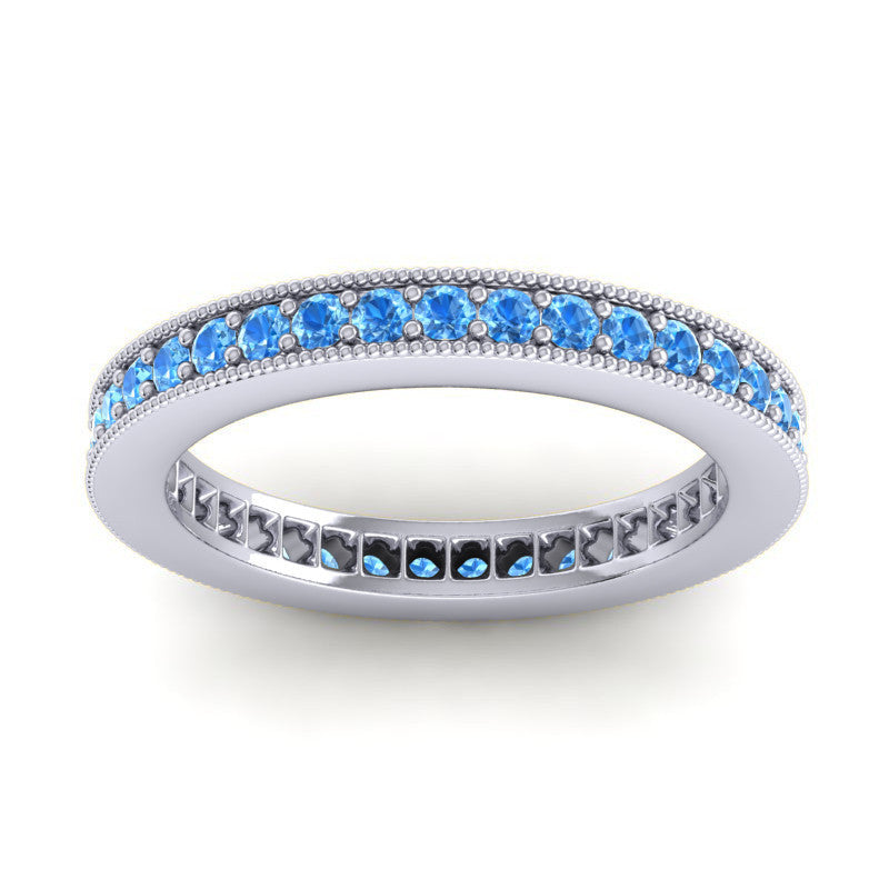 Swiss Blue Topaz Band
