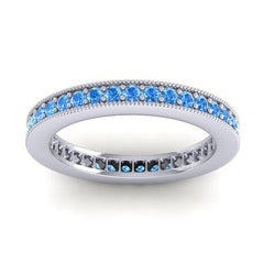 Swiss Blue Topaz Band