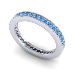 Swiss Blue Topaz Band
