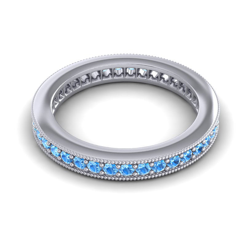 Swiss Blue Topaz Band