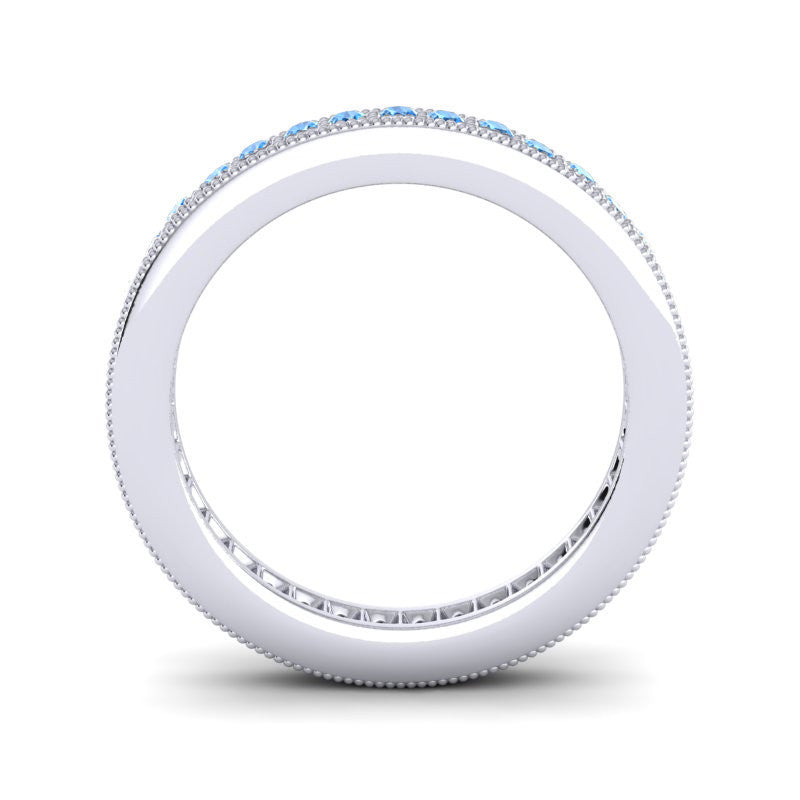 Swiss Blue Topaz Band