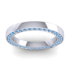 Swiss Blue Topaz Band
