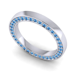 Swiss Blue Topaz Band