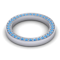 Swiss Blue Topaz Band