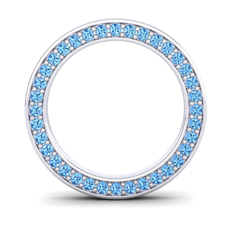 Swiss Blue Topaz Band