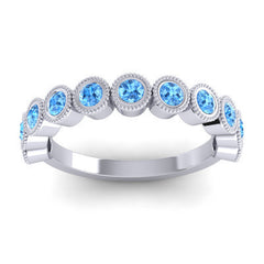 Swiss Blue Topaz Band