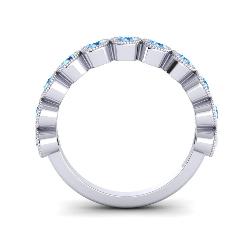 Swiss Blue Topaz Band