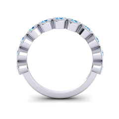 Swiss Blue Topaz Band