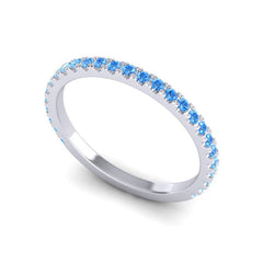 Swiss Blue Topaz Band