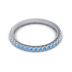 Swiss Blue Topaz Band
