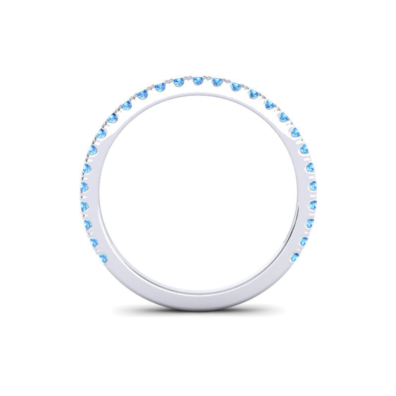 Swiss Blue Topaz Band