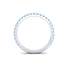 Swiss Blue Topaz Band