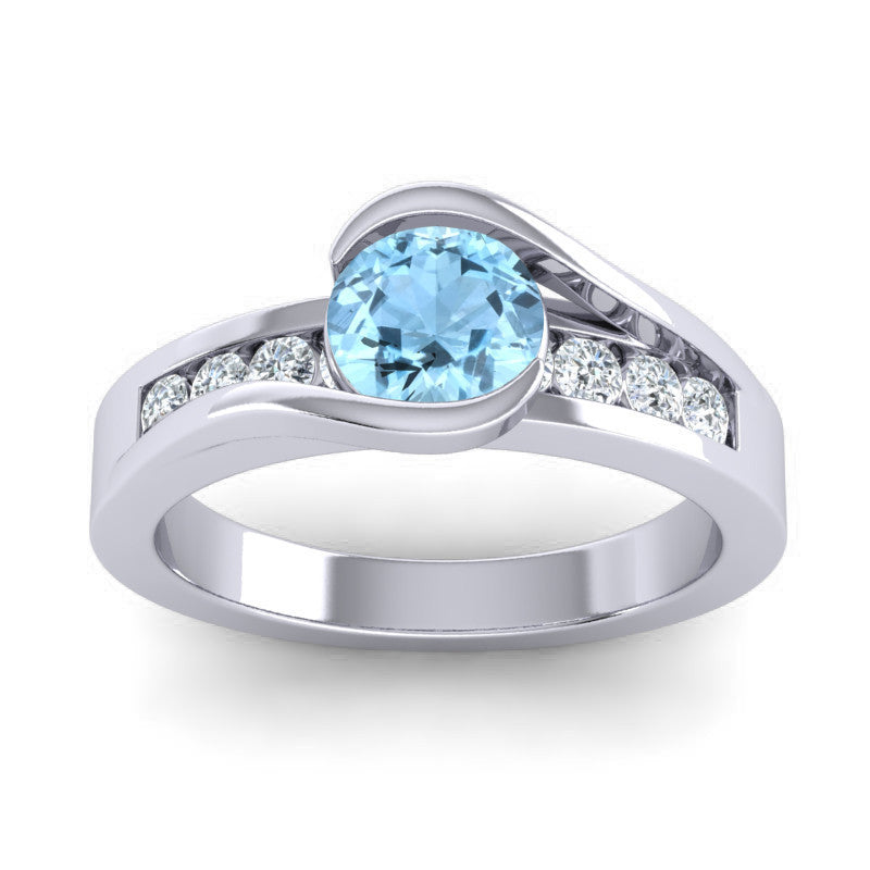 Aquamarine and Diamond