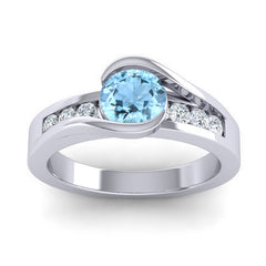 Aquamarine and Diamond