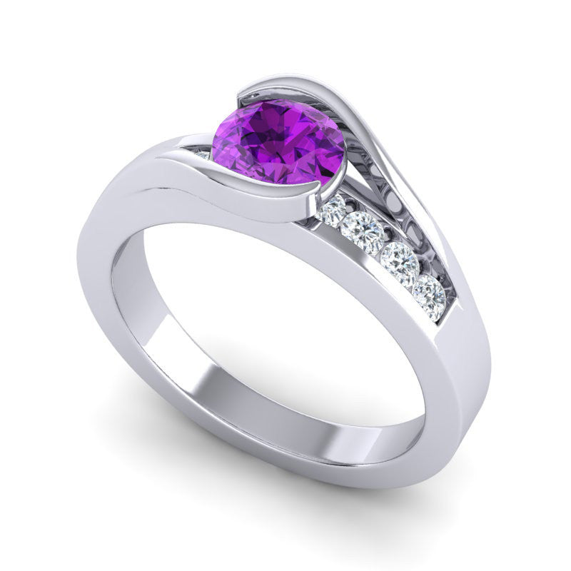 Amethyst and Diamond