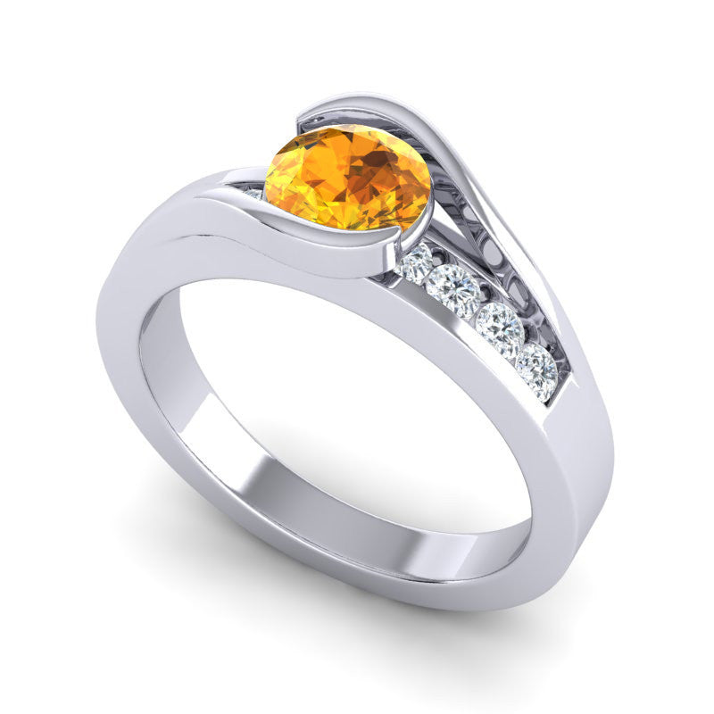 Citrine and Diamond