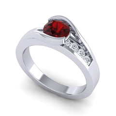 Garnet and Diamond