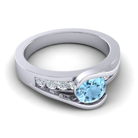 Aquamarine and Diamond