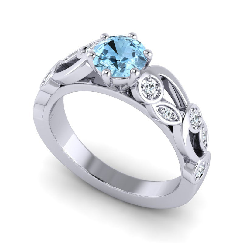 Aquamarine and Diamond