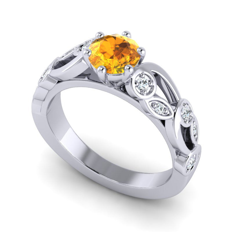 Citrine and Diamond