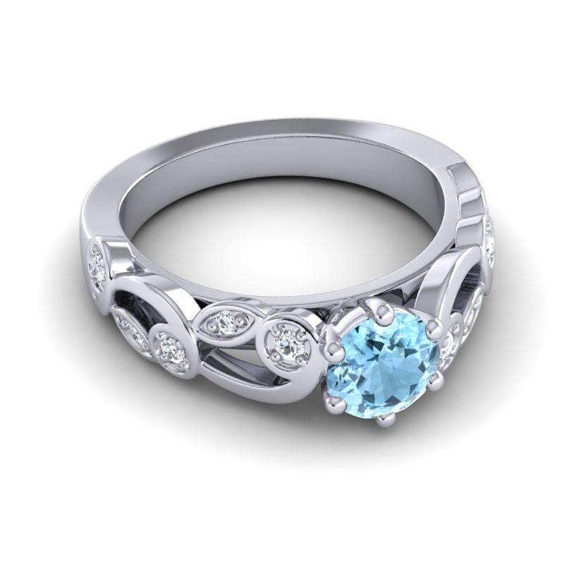 Aquamarine and Diamond