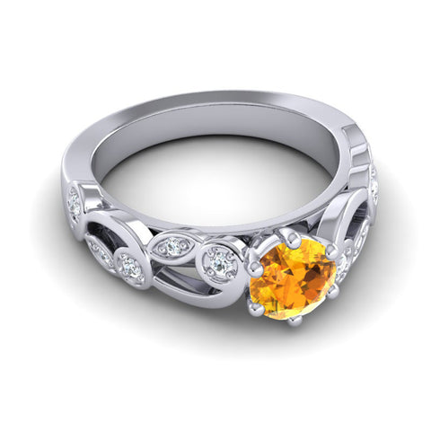 Citrine and Diamond