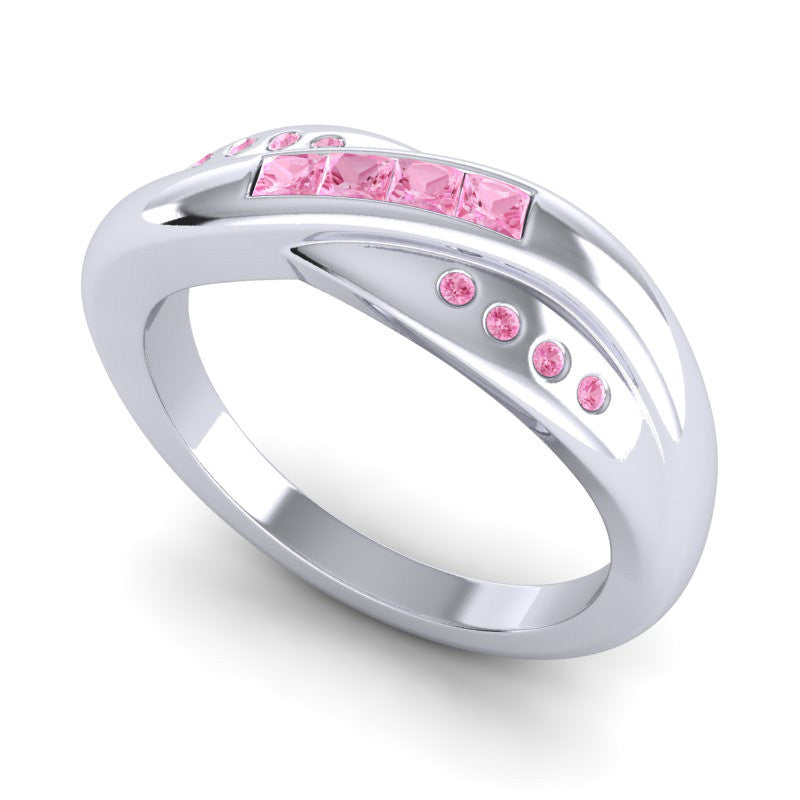Pink Tourmaline Band