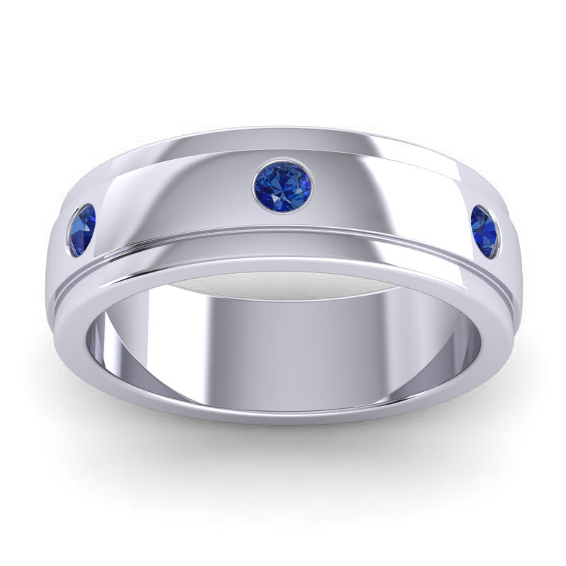 Blue Sapphire Band