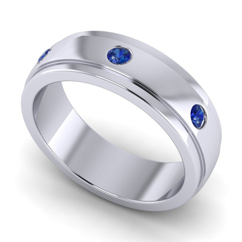 Blue Sapphire Band